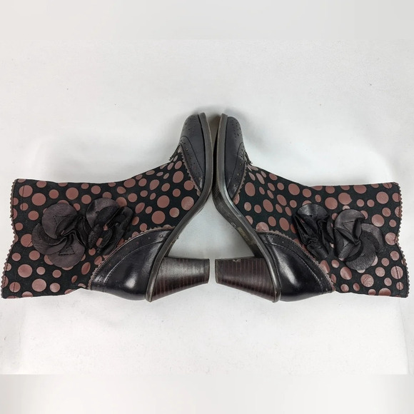 L'Artiste Spring Step Wing-Tip POLKA DOT Boots sz. 36/ 5.5-6 PERIGNON Leather - Picture 7 of 16
